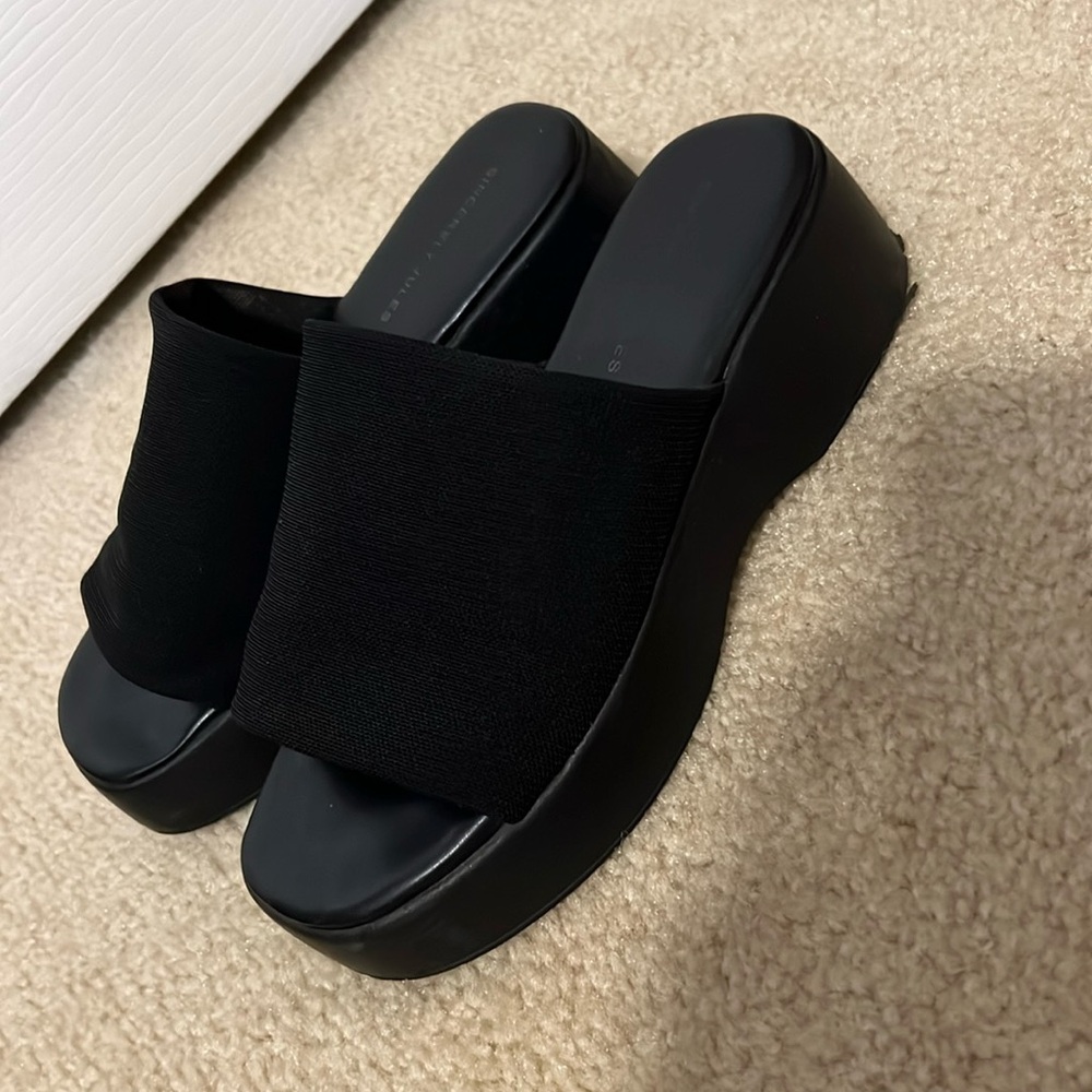 Sincerely Jules black platform sandal